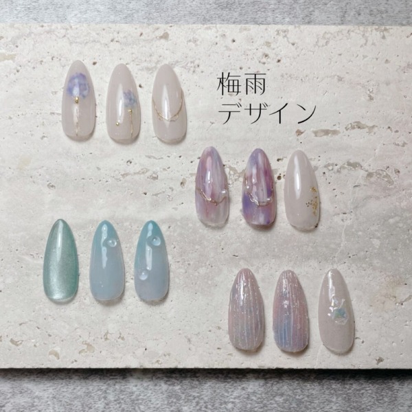“梅雨”デザイン。